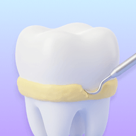 Icon showing tartar, stains, or bad breath before professional teeth cleaning.