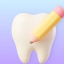Cosmetic dentistry icon for smile design and whitening.