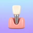 Incisor implant icon.