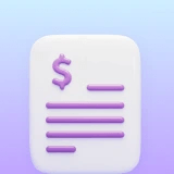Detailed invoice for dental treatment.