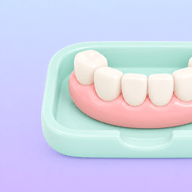 Faster partial denture option icon for a lower upfront investment.