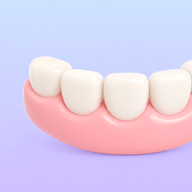 Multiple missing teeth icon for a removable partial denture option.
