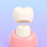 Crown before denture icon for treatment that may be needed before the partial.
